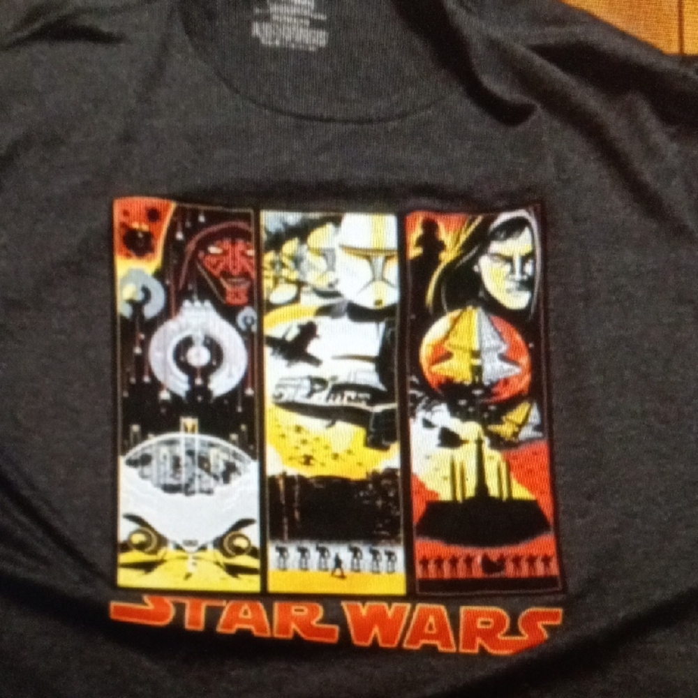Fifth Sun Star Wars Dark Gray Tee 2XLT